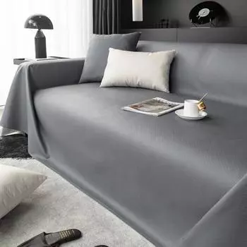 Водонепроницаемое полотенце для дивана с рисунком из коровьей кожи, нескользящая ткань, полотенце для дивана для гостиной, однотонный детский коврик для дивана, протектор 90x90cm 1pcs