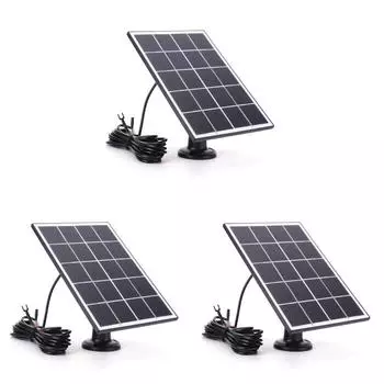 Водонепроницаемое зарядное устройство для солнечной панели 20 Вт для кольцевого видеодомофона 4/3/3 Plus/2 (черный)