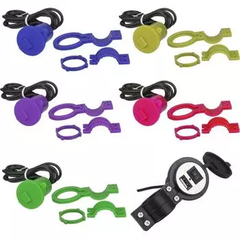 Водонепроницаемое зарядное устройство USB для мотоцикла, аксессуары для мотоциклов, универсальная USB-розетка для мотоцикла, водонепроницаемое зарядное устройство для телефона