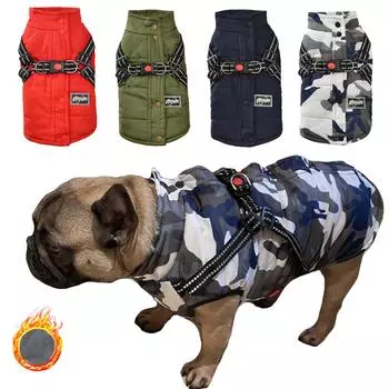 Водонепроницаемое зимнее пальто для домашних животных, одежда для собак. Теплая одежда для собак маленьких и средних собак. Ветрозащитная одежда для собак в холодную погоду. Одежда для чихуахуа, французского бульдога. 10# белый