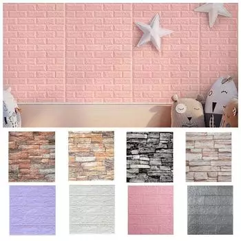 Водонепроницаемые 3D наклейки на стену с имитацией кирпича, декоративные наклейки для ТВ-фона Style G