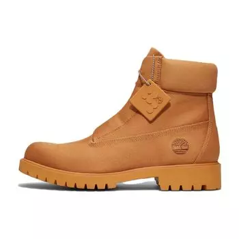 Водонепроницаемые 6-дюймовые уличные ботинки Pangaia X Timberland, мужские ботинки коричневого и желтого цвета A5YVU231 43