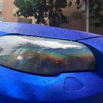 Водонепроницаемые автомобильные фары, задние фонари, лазерная сотовая виниловая пленка для обертывания автомобильных фар, тонировка противотуманных фар, наклейки на задние фонари