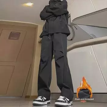 Водонепроницаемые бархатные брюки в американском стиле для осени и зимы для мужчин и женщин — идеально подходят для альпинизма и катания на лыжах. L (100-115 kg)