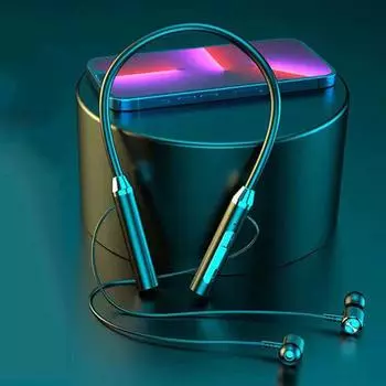 Водонепроницаемые беспроводные наушники Bluetooth5.0 с шейным ремешком, спортивные магнитные гарнитуры, стереонаушники-вкладыши для IOS, Android-телефона Not Support Memory Card