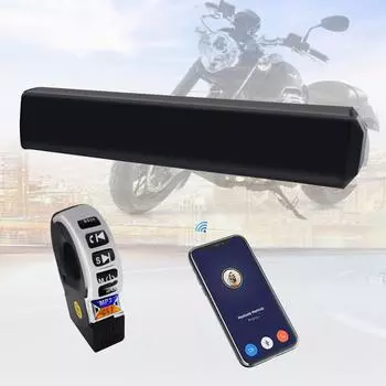 Водонепроницаемые Bluetooth-совместимые стереодинамики для мотоцикла, крепление на руль, MP3-плеер, аудиоусилитель, скутер, велосипед