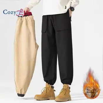 Водонепроницаемые брюки Cozy Up Plus Velvet, комбинезоны, ступни, повседневные теплые штурмовые брюки M чёрный