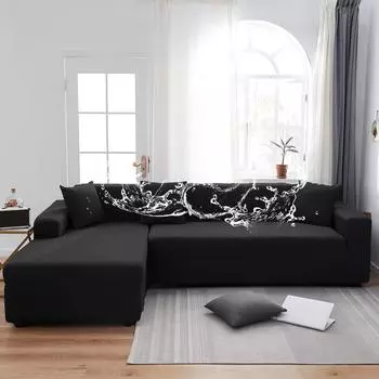 Водонепроницаемые чехлы для диванов, 1/2/3/4 сиденья, однотонные чехлы для диванов, L-образные чехлы для диванов, защитные чехлы для скамейки 1 SEAT (90-140CM)