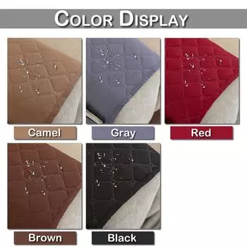 Водонепроницаемые чехлы на подлокотники с боковыми карманами, противоскользящие стеганые чехлы для диванов, защитные чехлы для мебели, моющиеся чехлы для диванов и кресел 1 Pc верблюд