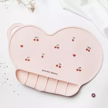 Водонепроницаемые детские коврики для стола, маслянистые коврики для чашек, креативные силиконовые коврики для посуды, для школьников белый