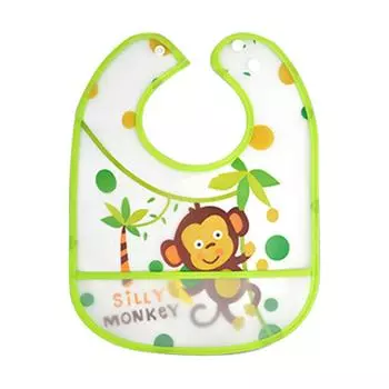 Водонепроницаемые детские нагрудники для младенцев, мальчиков, девочек, безрукавки, фартук для кормления с изображением животных из мультфильмов, детский нагрудник