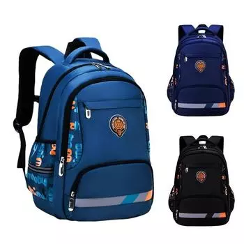 Водонепроницаемые детские школьные сумки для мальчиков, детский дорожный рюкзак, рюкзаки для начальной школы, ортопедическая школьная сумка 42*28*16cm синий