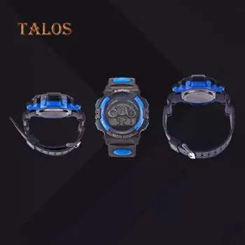 Водонепроницаемые детские светодиодные цифровые дисплеи, будильник, дата, светящиеся спортивные наручные часы, брелок, декор