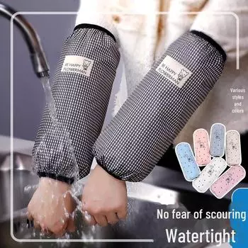 Водонепроницаемые и грязеотталкивающие рукава унисекс для осени/зимы — маслостойкие, длинные, идеально подходят для работы и кухни (2024) One Size