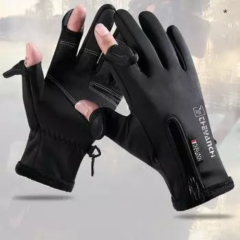 Водонепроницаемые и ветрозащитные зимние велосипедные перчатки с противоскользящей ручкой сохранят ваши руки в тепле и комфорте во время занятий спортом M чёрный
