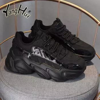 Водонепроницаемые износостойкие дизайнерские кроссовки с толстой подошвой для женщин, дышащие, повседневные, удобные, 2024, новая мода 35 абрикосовый