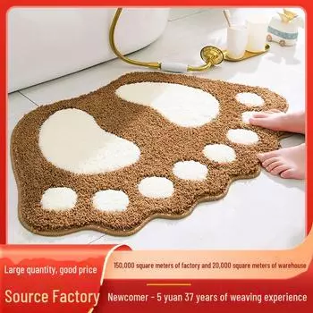 Водонепроницаемые коврики для ванной с рисунком и нескользящей подошвой 40*60cm коричневый