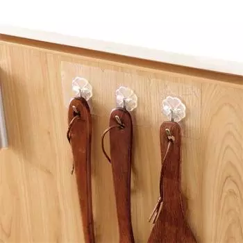 Водонепроницаемые крючки из нержавеющей стали, вешалка с сильным клеем, для кухни, ванной комнаты, 1 шт., крючок, бесшовный 3 pcs