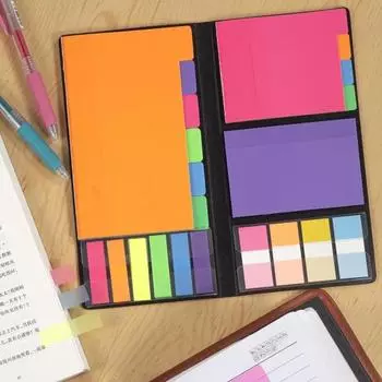 Водонепроницаемые липкие заметки, цветные комбинированные липкие заметки, набор легко отрывающихся липких заметок, индексные наклейки для