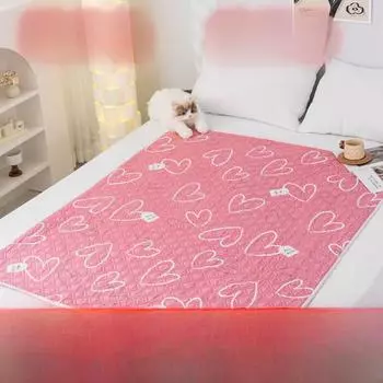 Водонепроницаемые моющиеся менструальные прокладки - защита матраса от протеканий для студенток 50cm*70cm розовый