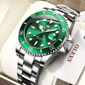 Водонепроницаемые мужские часы Cogot Green Water Ghost, популярные корейские часы