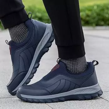 Водонепроницаемые мужские кроссовки, женская мягкая кожаная повседневная обувь, мужская легкая обувь для ходьбы на открытом воздухе, мокасины, походная обувь 43