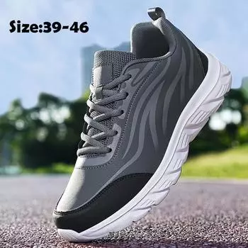 Водонепроницаемые мужские легкие кроссовки Мужская обувь Спортивная обувь для отдыха на открытом воздухе для фитнеса 39 чёрный