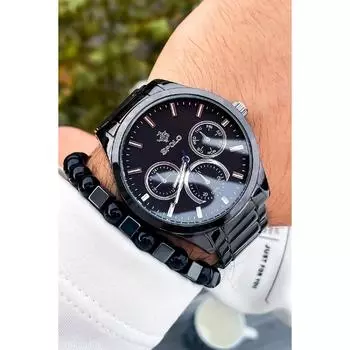 Водонепроницаемые мужские наручные часы со стальным ремешком