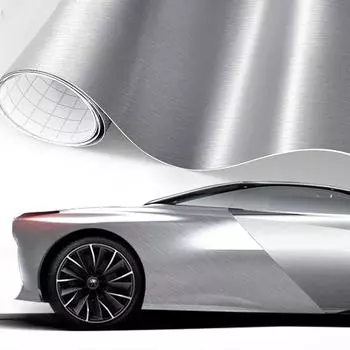 Водонепроницаемые наклейки для автомобиля Матовые матовые алюминиевые автомобильные наклейки Серые матовые алюминиевые автомобильные аксессуары 30/152cm