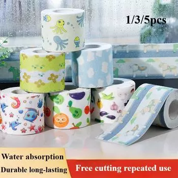 Водонепроницаемые наклейки для кухни, ванной комнаты, утолщенные водонепроницаемые наклейки для плиты, прочные впитывающие наклейки, ветрозащитная впитывающая наклейка для подоконников 1PCS