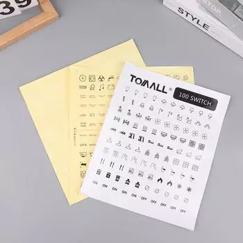 Водонепроницаемые наклейки на автомобильные переключатели, кнопки приборов, наклейки 100/144, светодиодные индикаторы для приборной панели морского катера