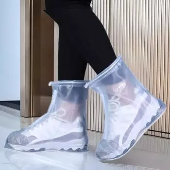 Водонепроницаемые, нескользящие, износостойкие бахилы из ПВХ для мужчин и женщин; противообрастающее покрытие, утолщенное для защиты от дождя и снега, портативная конструкция. XXL (Shoe Size 43-44) розовый