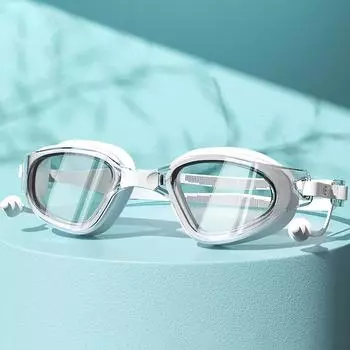 Водонепроницаемые очки для плавания с большой оправой HD с защитой от запотевания Мужские Женские Очки для плавания Дайвинг
