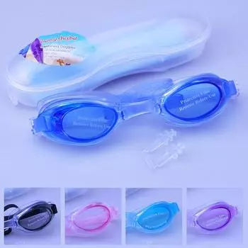 Водонепроницаемые очкиУнисекс очки для плавания регулируются. разноцветный