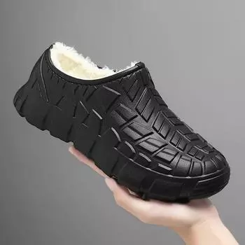 Водонепроницаемые парные тапочки для шеф-повара, удобные мужские тапочки, водонепроницаемые, противоскользящие, легко моются, легкие, новое поступление, горячая распродажа 36-37 чёрный