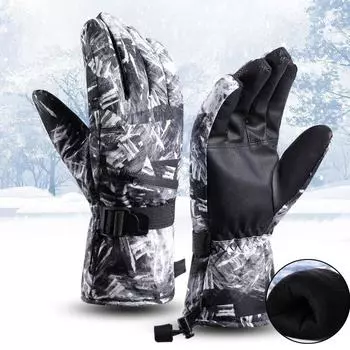 Водонепроницаемые перчатки для катания на лыжах и сноуборде Зимние теплые перчатки Утепленные термоперчатки