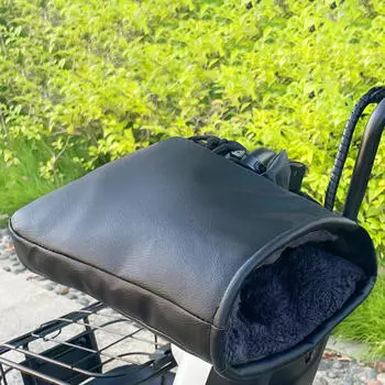 Водонепроницаемые перчатки для руля мотоцикла, защитные перчатки для рук, зимние ветрозащитные, утолщенные, теплые, термозащитные перчатки для мобильного телефона, 1 пара C