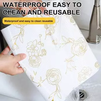 Водонепроницаемые покрытия для полок кухонных шкафов, нескользящие неклейкие покрытия для кухонных полок, бумажные полки с двойной защитой, коврик для шкафа D