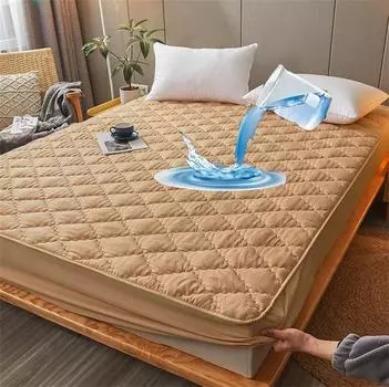 Водонепроницаемые постельные принадлежности, простыня, утолщенное хлопковое покрывало, наматрасник, удобный чехол на кровать, постельное белье, простыни(Нет наволочки) 90cmx200cm Only a sheet