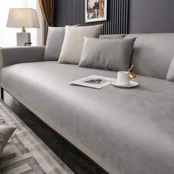 Водонепроницаемые простые чехлы для диванов, бытовые моющиеся чехлы для стульев, нескользящие коврики для домашних животных и детей, разные размеры, декор для гостиной Pillow Cover 30x50cm бежевый