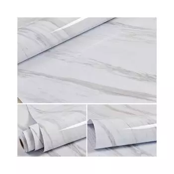 Водонепроницаемые самоклеящиеся обои для стен, устойчивые к высоким температурам, обои «сними и приклей», белые обои, наклейка для домашнего декора 40CMX1M