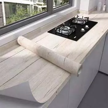 Водонепроницаемые самоклеящиеся обои из ПВХ для стен в рулонах, виниловая декоративная пленка для мебели, шкафов, наклейки с текстурой дерева для домашнего декора 40cmx1M