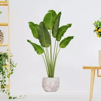 Водонепроницаемые самоклеящиеся зеленые наклейки для стен в горшках для растений, наклейки для украшения стен в спальне и гостиной