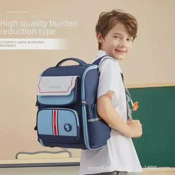 Водонепроницаемые школьные ранцы для детей в британском стиле — легкие, с защитой позвоночника, унисекс, большой вместимости