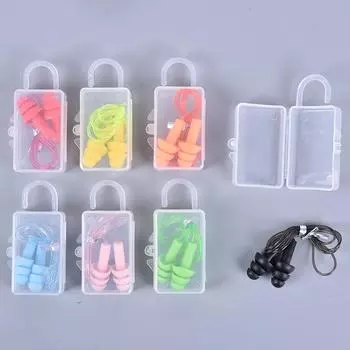 Водонепроницаемые силиконовые беруши для предотвращения шума во время сна, беруши для снижения шума чёрный