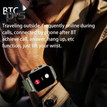 Водонепроницаемые смарт-часы для iPhone с HD-совместимым дисплеем, умные часы с пульсометром, датчиком кислорода в крови, несколькими спортивными режимами, фитнес-трекер чёрный