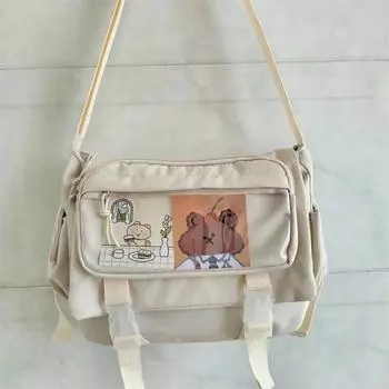Водонепроницаемые сумки через плечо для женщин, сумки через плечо, молодежная мода, женская сумка, сумка-мессенджер, школьные сумки для подростков и девочек бежевый