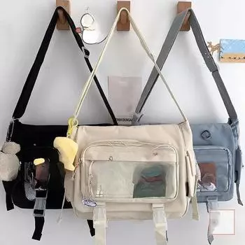 Водонепроницаемые сумки через плечо для женщин, сумки через плечо, молодежная мода, женская сумка, сумка-мессенджер, школьные сумки для подростков и девочек бежевый