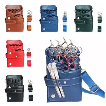 Водонепроницаемые сумки для хранения ножниц из искусственной кожи, сумка-держатель для парикмахерских ножниц, сумка для улицы чёрный