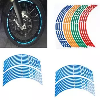 Водонепроницаемые светоотражающие мотоциклетные ободки, белые наклейки для мотоциклов, авто наклейки красный